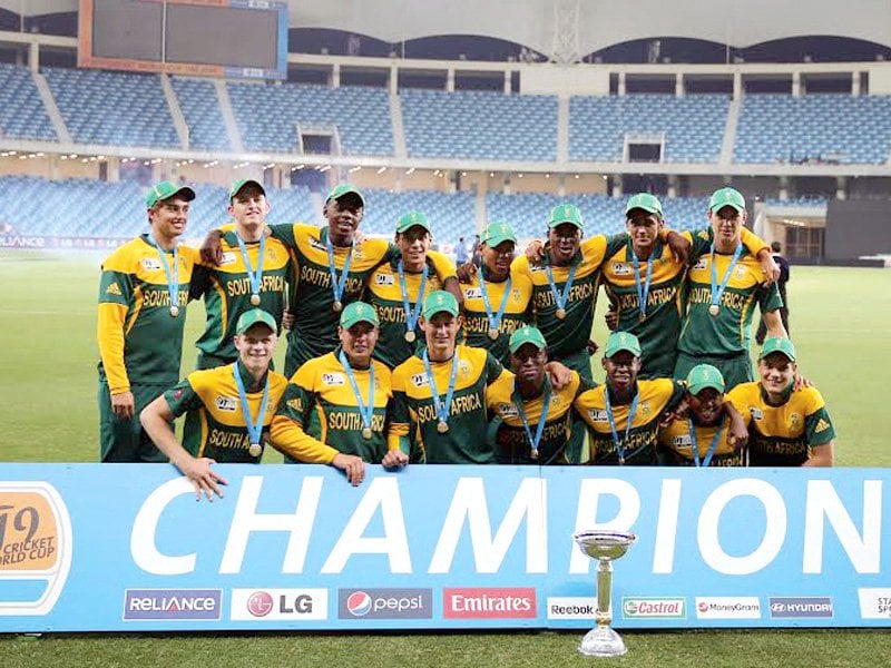 south africa u19 proved too strong for pakistan in the tournament decider in dubai the proteas remained undefeated in the 16 nation tournament photo afp