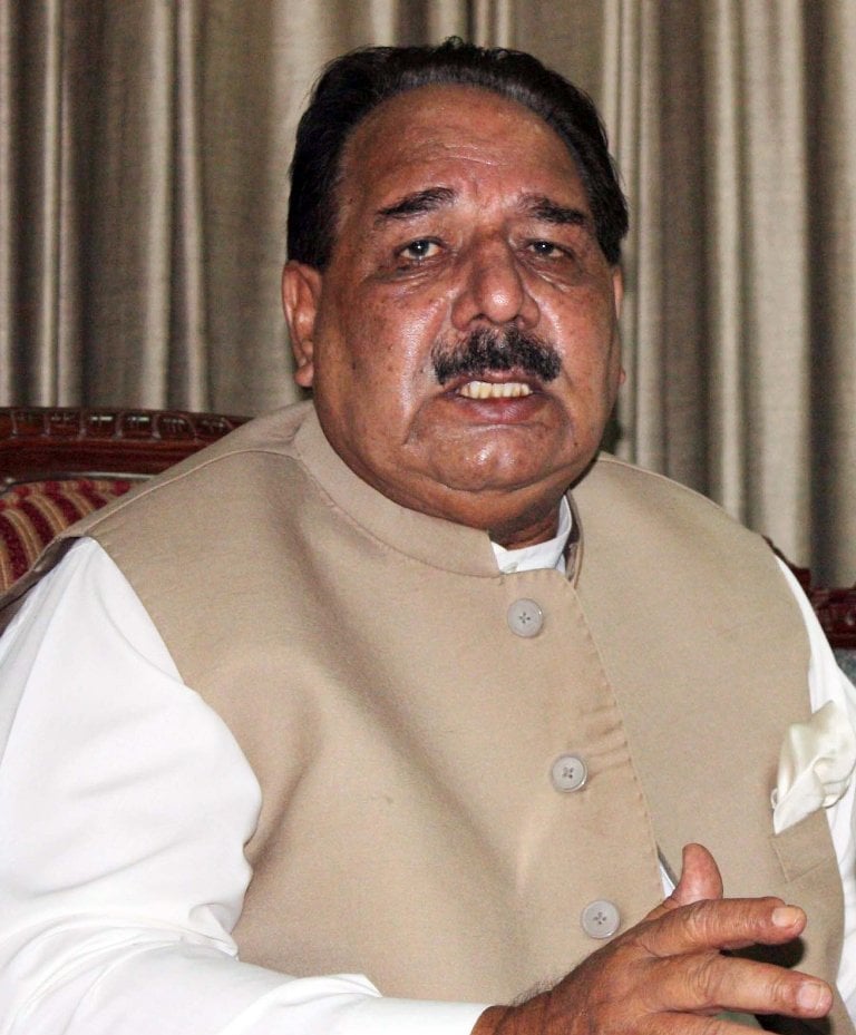 azad jammu and kashmir ajk prime minister chaudhry abdul majeed photo zafar aslam