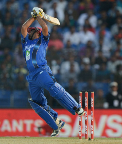 afghanistan 039 s asghar stanikzai during the match on march 1 photo afp afghanistan 039 s asghar stanikzai during the match on march 1 photo afp