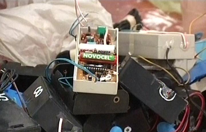 express news screengrab of explosive devices seized by security officials