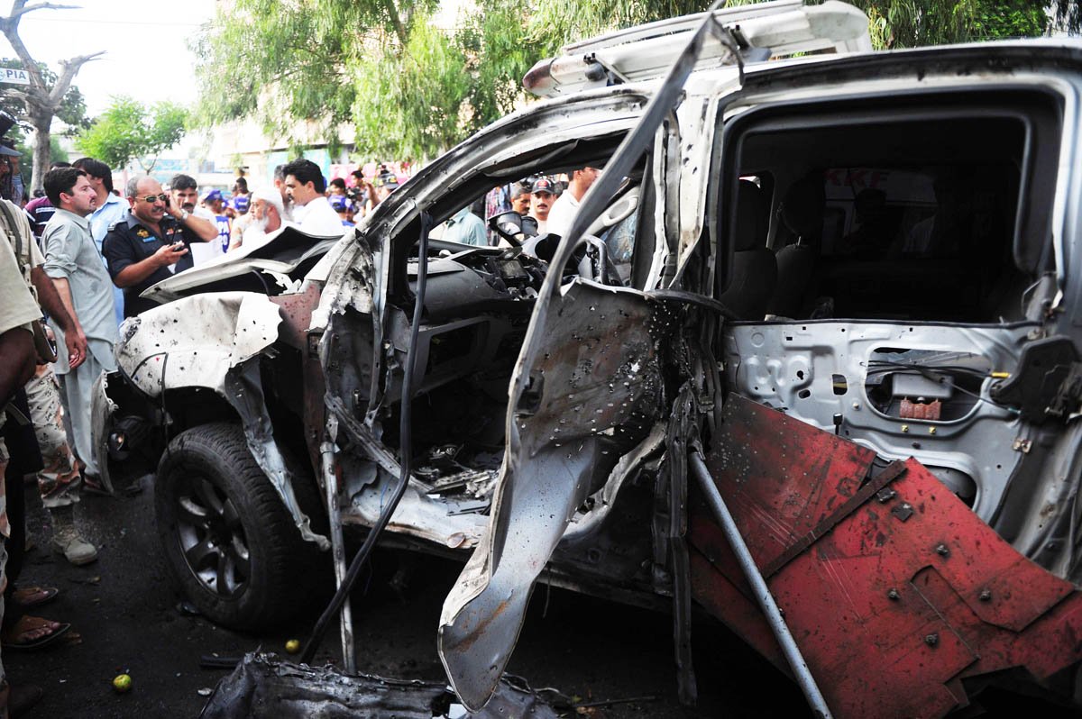 karachi jail officials requested custody of muhammad shahid bikik suspect in the attack on bilal sheikh 039 s car pictured on july 10 2013 photo afp file