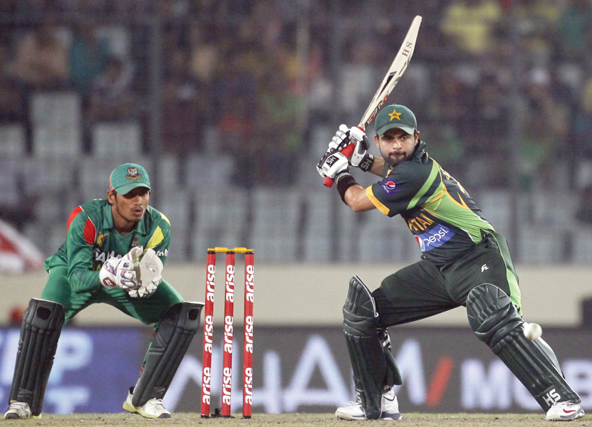 shehzad s fifth odi hundred gave pakistan the foundation for their record chase in mirpur photo reuters