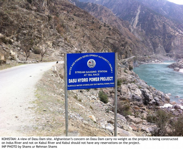 a view of dasu dam site photo inp a view of dasu dam site photo inp