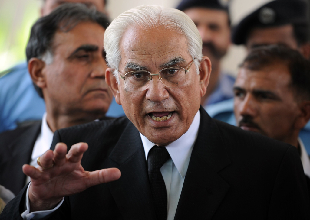 we cannot go ahead with this case in these conditions says musharraf s counsel ahmed raza kasuri photo afp file