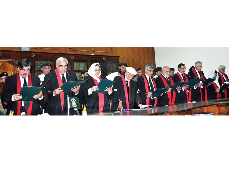 on february 14 the national judicial commission recommended the confirmation of the nine phc judges and extension of the two additional judges for six months photo inp