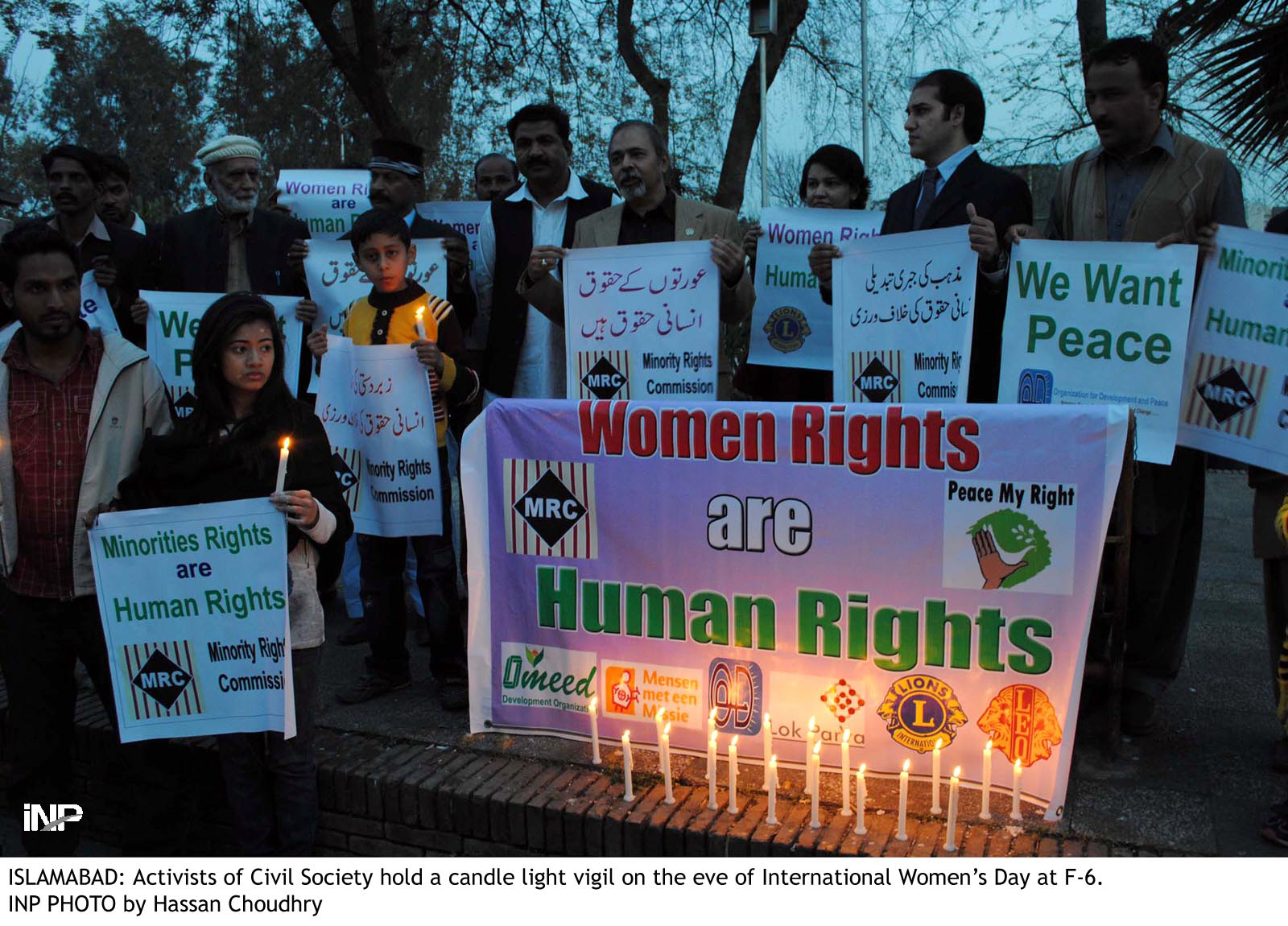 activists hold candle light on international women 039 s day photo inp