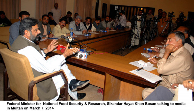 quot technology and guidelines provided by the australian experts had helped the farmers quot said federal minister for national food security and research sikandar bosan photo pid quot technology and guidelines provided by the australian experts had helped the farmers quot said federal minister for national food security and research sikandar bosan photo pid