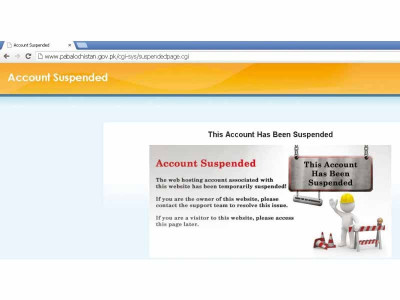 logged off website of balochistan assembly suspended