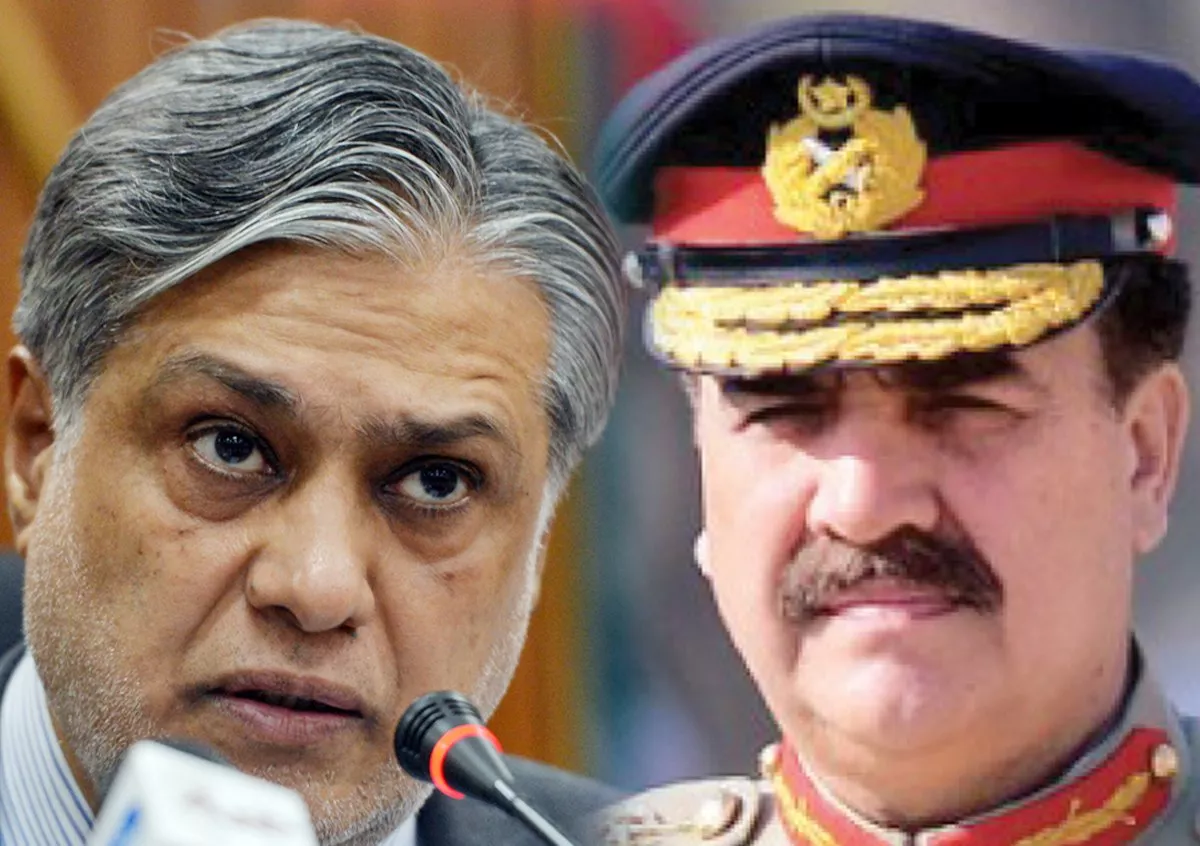 finance minister ishaq dar l and army chief gen raheel shareef r discussed the budgetary allocations for the army for 2014 15 photo file finance minister ishaq dar l and army chief gen raheel shareef r discussed the budgetary allocations for the army for 2014 15 photo file