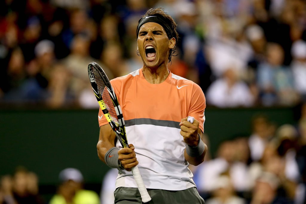 rafael nadal celebrates after defeating radek stepanek photo afp