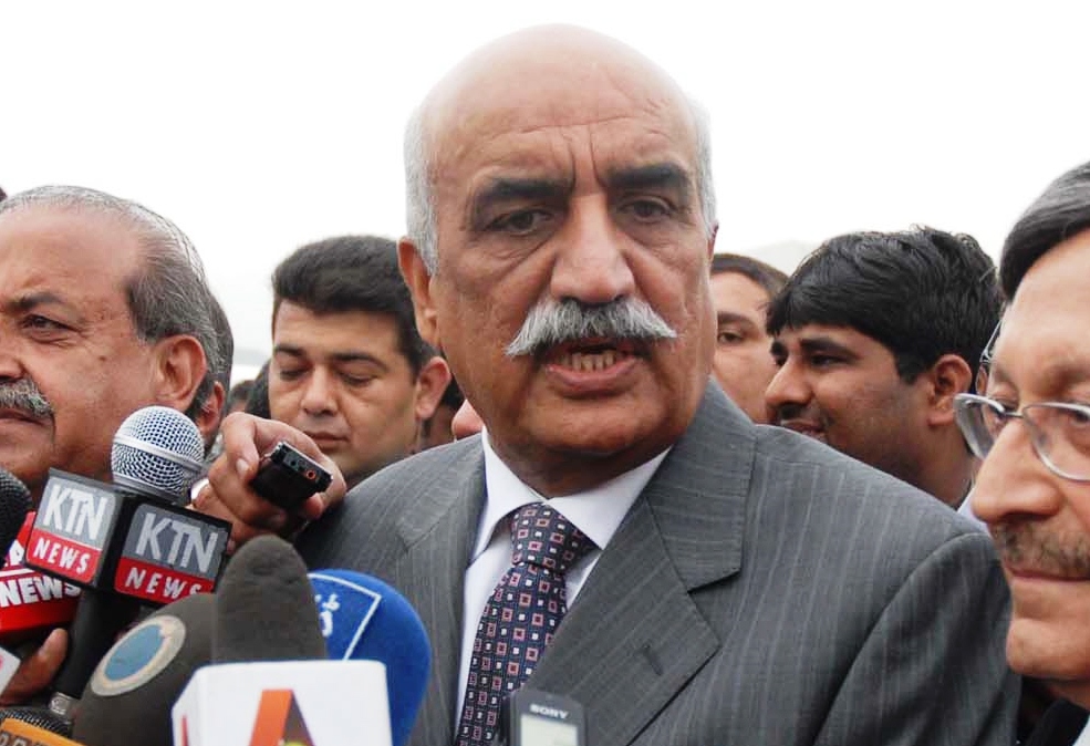 leader of the opposition in the national assembly syed khursheed shah photo zafar aslam