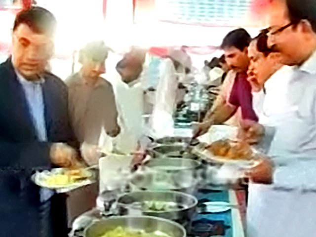 the cm and his team reportedly enjoyed a dinner of fried fish tikkas biryani malai boti koftas and roti photo express