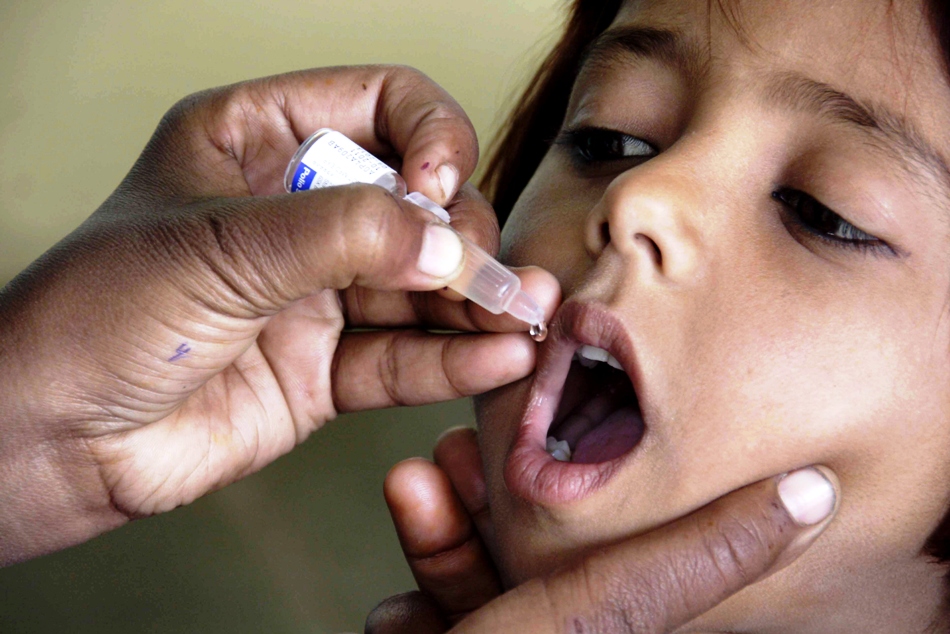 file photo showing a child being given polio drops photo shafiq malik express