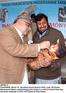 incomplete innoculation polio campaign to immunise over 70 000 children in fata