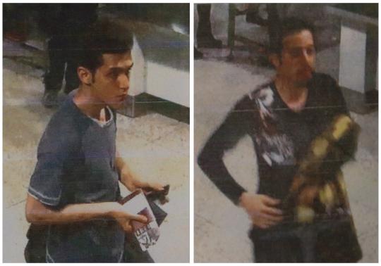 a combination photo shows two men whom police said were travelling on stolen passports onboard the missing malaysia airlines mh370 plane taken before their departure at kuala lumpur international airport in this march 11 2014 handout courtesy of the malaysian police photo reuters