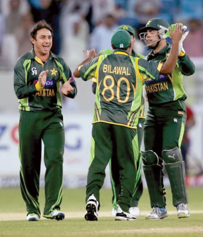 according to ajmal short boundaries or other rules do not concern him as his game plan is to maintain a good line and length to curb the batsmen photo afp according to ajmal short boundaries or other rules do not concern him as his game plan is to maintain a good line and length to curb the batsmen photo afp