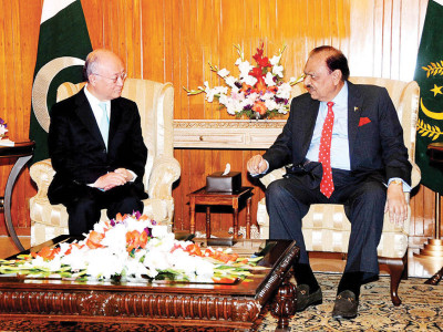 acknowledging effort iaea director calls on pm president