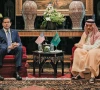 us secretary of state marco rubio meets saudi foreign minister faisal bin farhan al saud in manama bahrain photo reuters