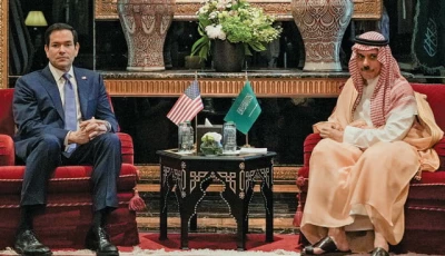 us secretary of state marco rubio meets saudi foreign minister faisal bin farhan al saud in manama bahrain photo reuters