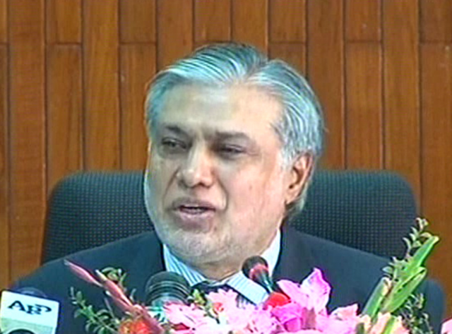 express news screengrab of finance minister ishaq dar express news screengrab of finance minister ishaq dar