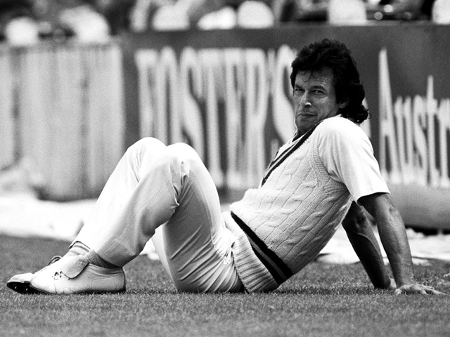 imran khan relaxes in the outfield photo pa photos