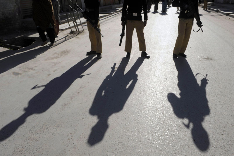 police said 11 motorcycles and two pistols were recovered from them photo afp