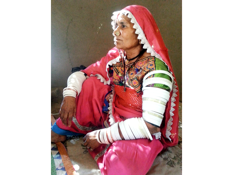 satto a midwife of khurbiyoon village was trained by a local organisation some five years ago photo express
