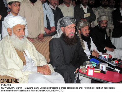 govt committee to directly talk to ttp shura maulana samiul haq