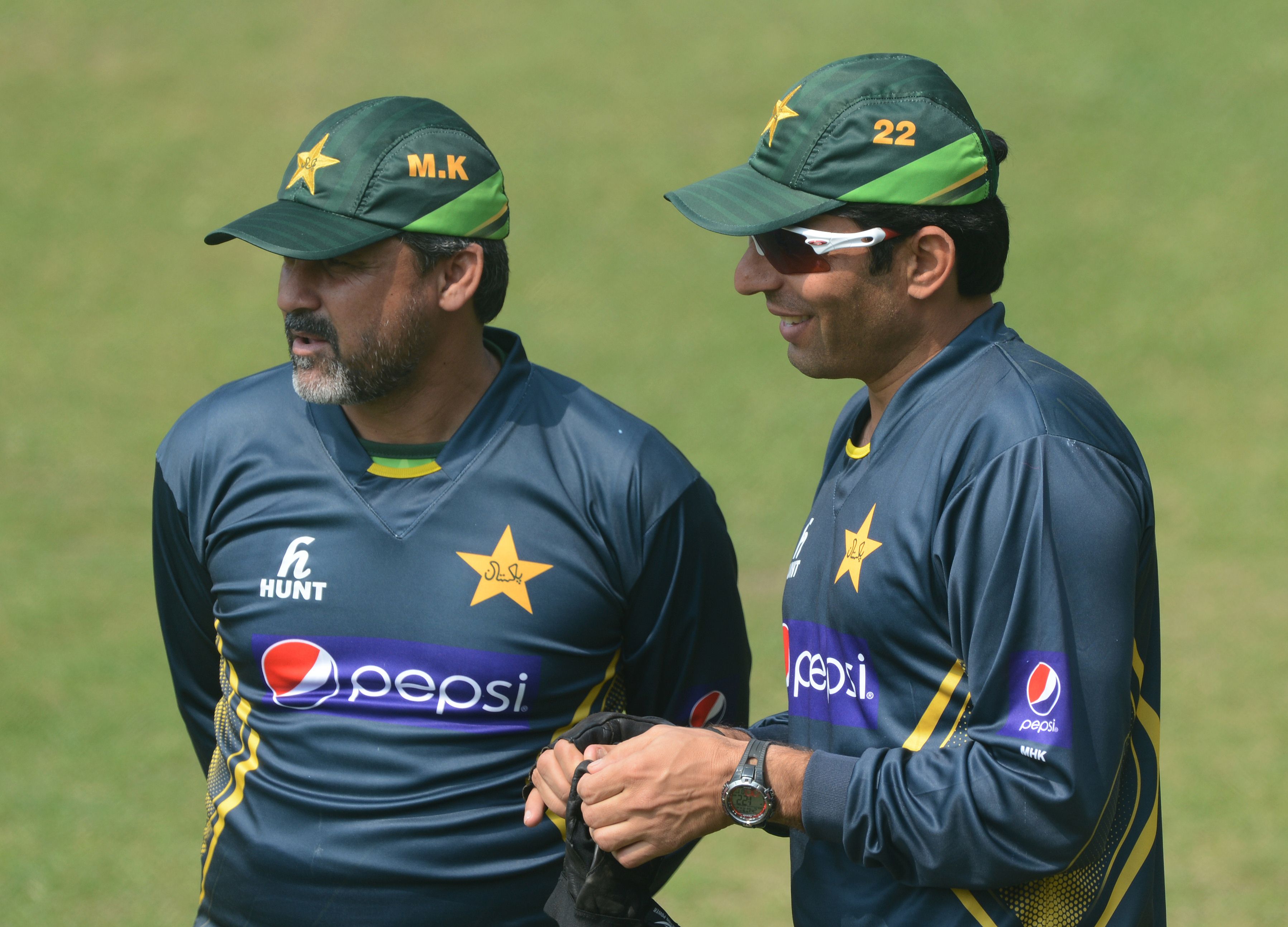 pakistan s head coach moin khan photo afp