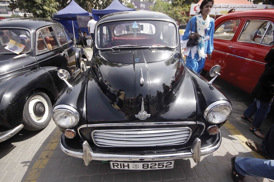 several vintage and improvised locally assembled cars were displayed at the show photo shafiq malik express