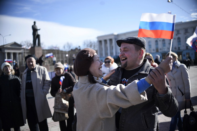 crimea declared independence on march 17 2014 and applied to join russia in a ballot that has fanned the worst east west tensions since the cold war photo afp crimea declared independence on march 17 2014 and applied to join russia in a ballot that has fanned the worst east west tensions since the cold war photo afp