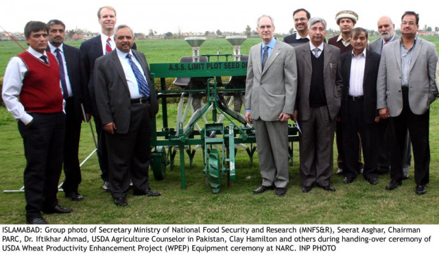 usda handed over wheat sowing planters to various research institutions and universities that would replace the traditional hand sowing system and antiquated machinery currently utilised in pakistan photo inp usda handed over wheat sowing planters to various research institutions and universities that would replace the traditional hand sowing system and antiquated machinery currently utilised in pakistan photo inp