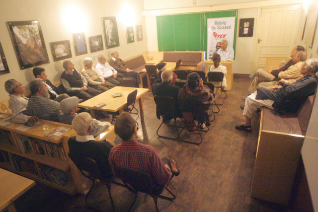 only the old and the wise make an appearance at the readers club photos by athar khan only the old and the wise make an appearance at the readers club photos by athar khan