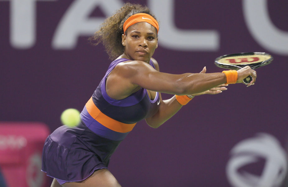 serena williams is geared up for another title in miami the american feels at home in the tough conditions she is set to encounter in the oppressive heat in florida photo afp