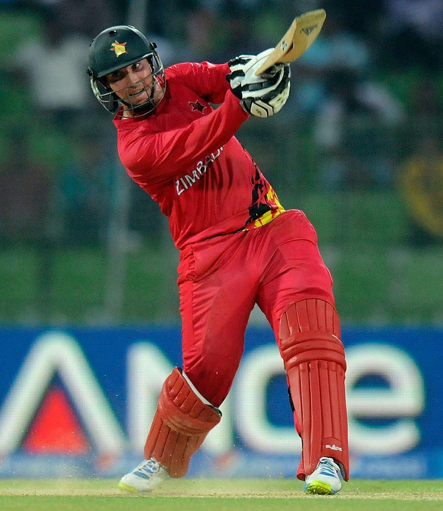 brendan taylor scored 49 as zimbabwe scraped through against netherlands in the final over photo icc