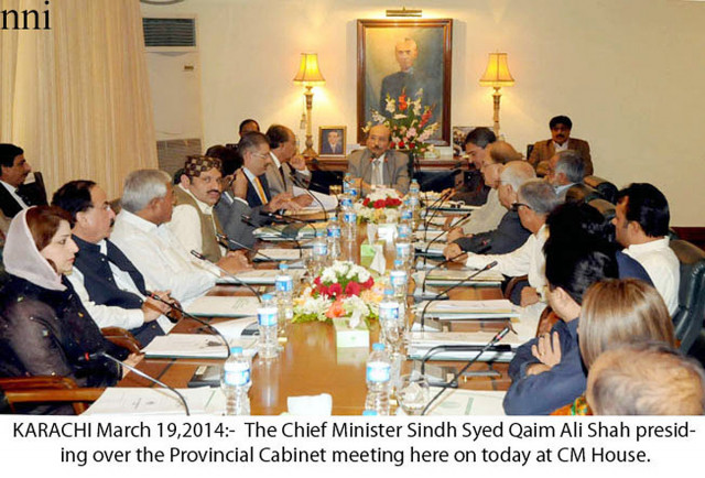 sindh chief minister qaim ali shah chairs the sindh cabinet meeting on wednesday photo nni sindh chief minister qaim ali shah chairs the sindh cabinet meeting on wednesday photo nni