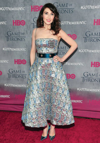 carice van houten the actor continued her love affair with all things dior donning a stunning blue embroidered metallic silver strapless frock carice van houten the actor continued her love affair with all things dior donning a stunning blue embroidered metallic silver strapless frock
