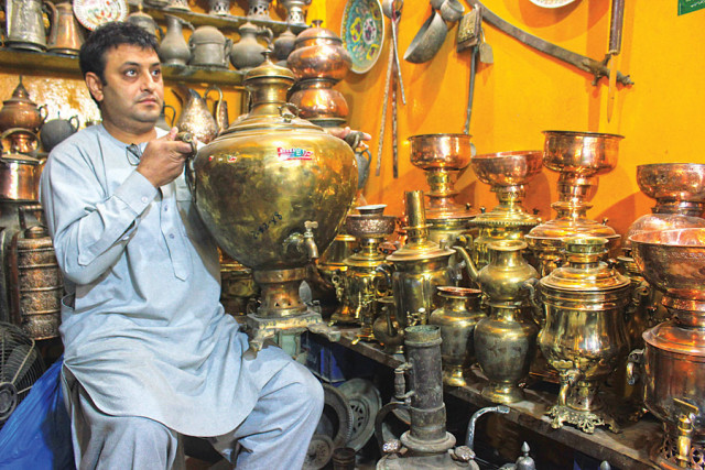 tucked away in a busy bazaar near the historical ghanta ghar clock tower zaitoon features an array of collectables including large russian and kashmiri samovars jugs crafted from brass silver as well as iron hand painted enamel serving dishes and wooden furniture photos muhammad iqbal express tucked away in a busy bazaar near the historical ghanta ghar clock tower zaitoon features an array of collectables including large russian and kashmiri samovars jugs crafted from brass silver as well as iron hand painted enamel serving dishes and wooden furniture photos muhammad iqbal express