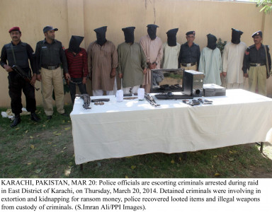 caught at last police arrest eight suspected criminals