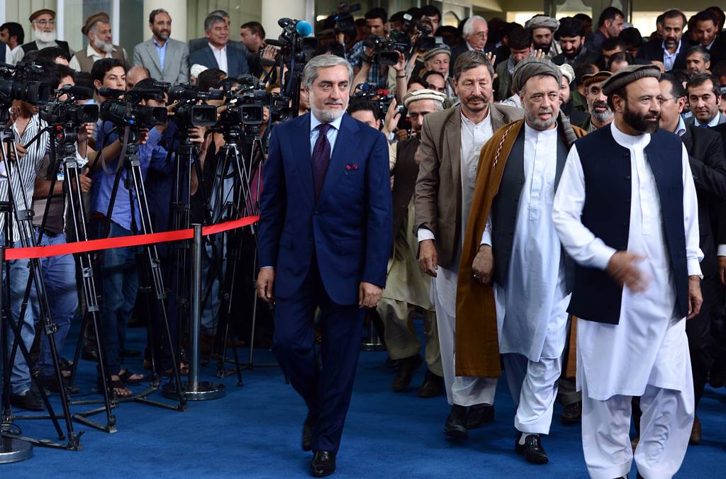 former foreign minister and president hamid karzai s political rival dr abdullah abdullah photo afp