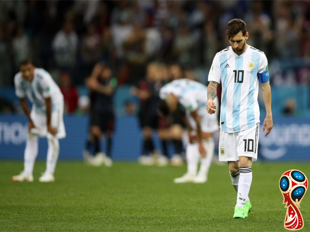 fifaworldcup18 the only thing that worked for argentina was nigeria s bad luck