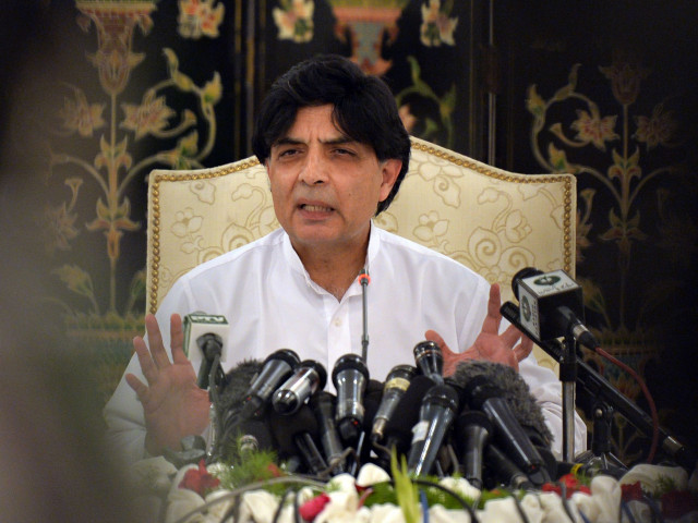 interior minister chaudhry nisar ali khan photo file interior minister chaudhry nisar ali khan photo file