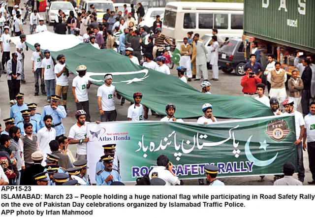 a road safety rally with a long national flag by youngsters top a cycle rally left and a crafts exhibition right were some of the features of several events held in islamabad on pakistan day photos express inp app a road safety rally with a long national flag by youngsters top a cycle rally left and a crafts exhibition right were some of the features of several events held in islamabad on pakistan day photos express inp app