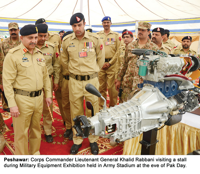 the equipment displayed included tanks armoured personnel carriers light and heavy arms ammunition and field artillery photo courtesy ispr