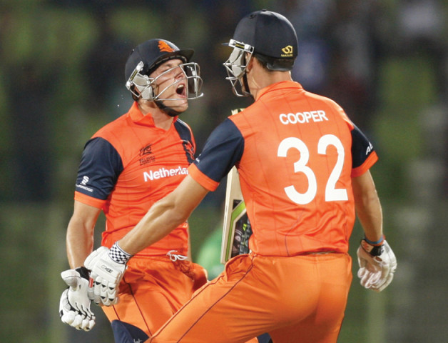 netherlands the only associate team to reach the super 10 stage of the world twenty20 will face off with favourites sri lanka today photo afp netherlands the only associate team to reach the super 10 stage of the world twenty20 will face off with favourites sri lanka today photo afp
