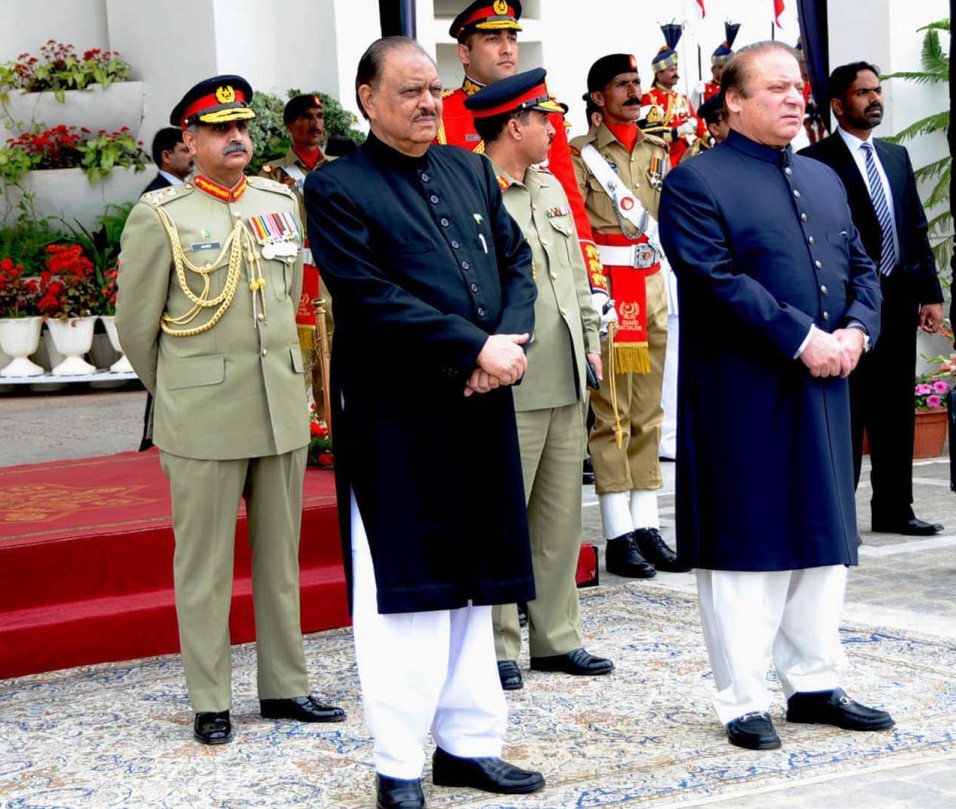 prime minister nawaz sharif and president mamnoon hussain photo inp