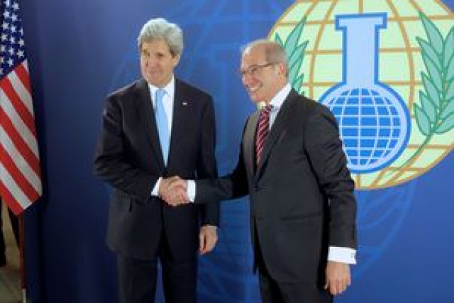 u s secretary of state john kerry with director general ahmet z mc photo opcw u s secretary of state john kerry with director general ahmet z mc photo opcw