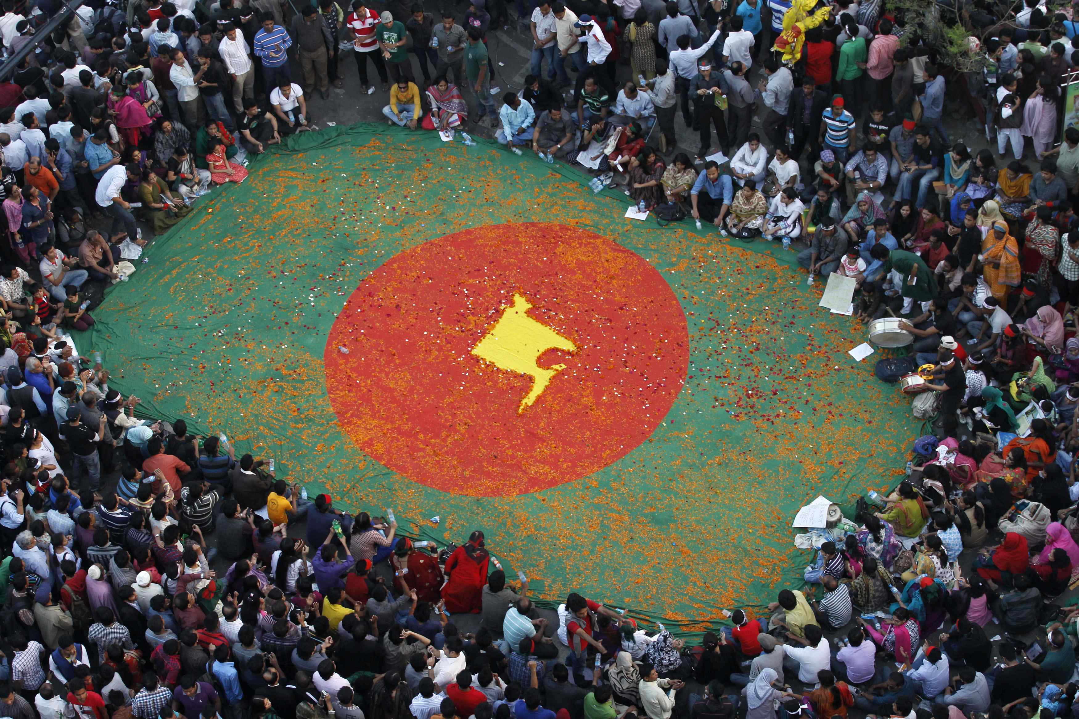 file photo of people protesting against war crimes in bangladesh photo reuters file