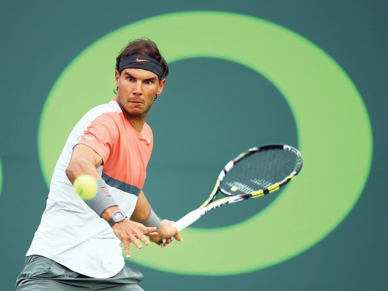 rampaging rafa world number one rafael nadal demolishes uzbekistan s denis istomin 6 1 6 0 to reach the fourth round of the miami masters on monday photo afp