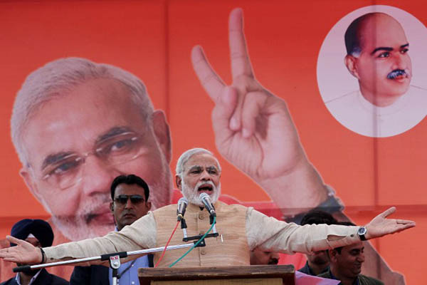 modi 039 s speech to a crowd in hiranagar in indian kashmir was little short of inflammatory rabble rousing of the very worst kind photo afp